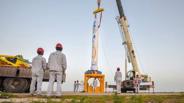 China's first private rocket preparing to launch