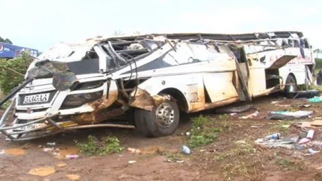 Bus that crashed in Uganda Friday
