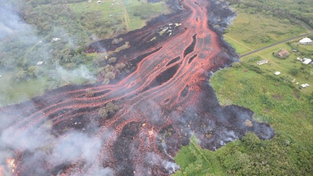 Lava flow on Hawaii