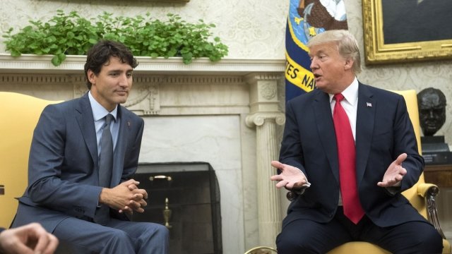 President Donald Trump and Canadian Prime Minister Justin Trudeau