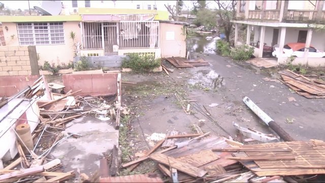 Damage from Hurricane Maria