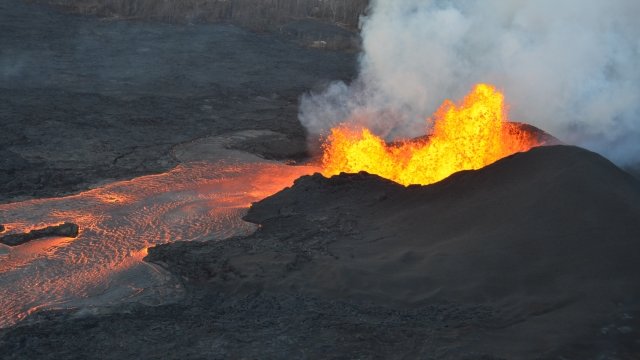 Kilauea volcano lava