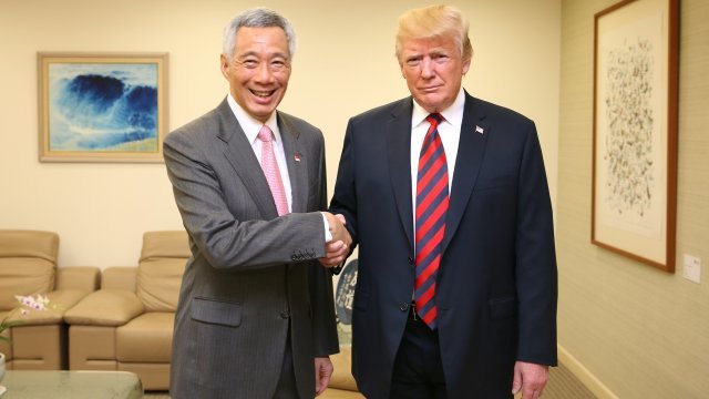 President Trump in Singapore.