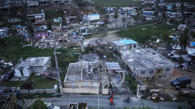 Devastation in Puerto Rico following Hurricane Maria