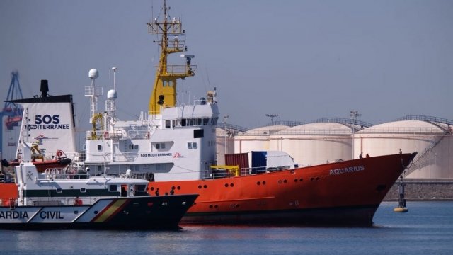 Search-and-rescue ship Aquarius