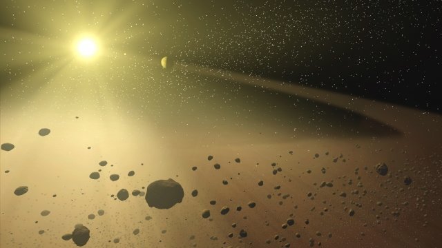 Asteroids orbiting in our solar system