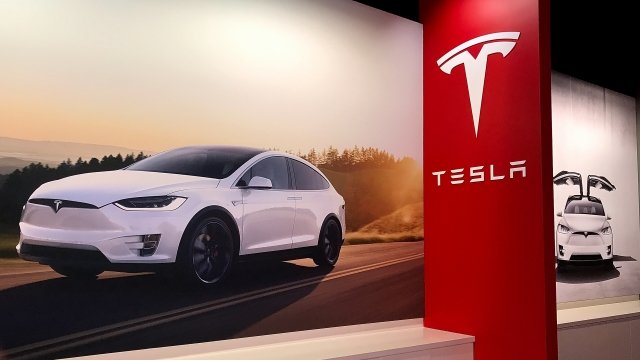 A Tesla display