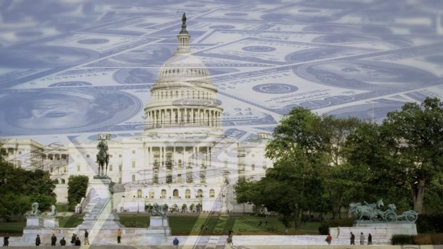Money and U.S. Capitol