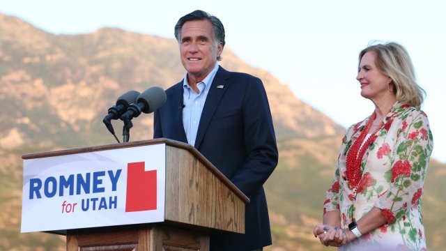 Mitt Romney and his wife Ann