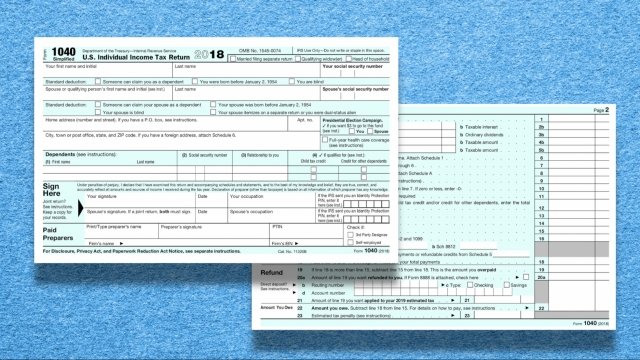 New 1040 tax form