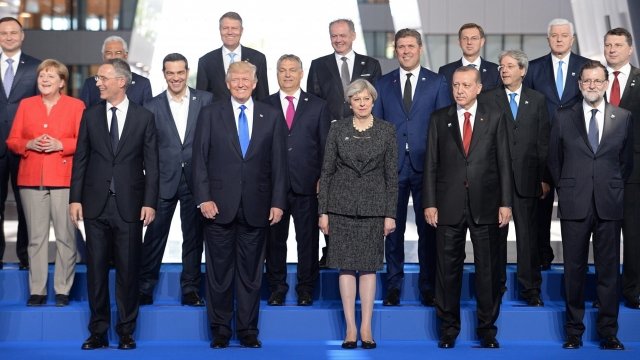 NATO members at an alliance summit