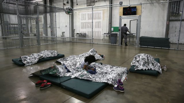Unaccompanied minors in McAllen, TX detention center