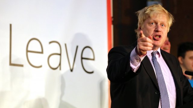 U.K.'s now-former Foreign Secretary Boris Johnson
