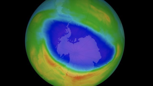NASA animation of a hole in Earth's ozone