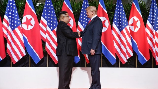 North Korean Leader Kim Jong-un and U.S. President Donald Trump