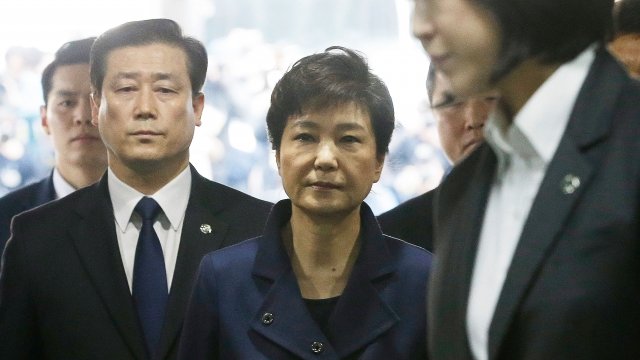 Former South Korean president Park Geun-hye
