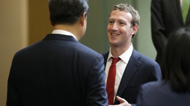 Mark Zuckerberg with Chinese President Xi Jinping