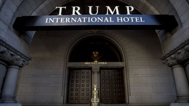 Exterior view of the Trump International Hotel