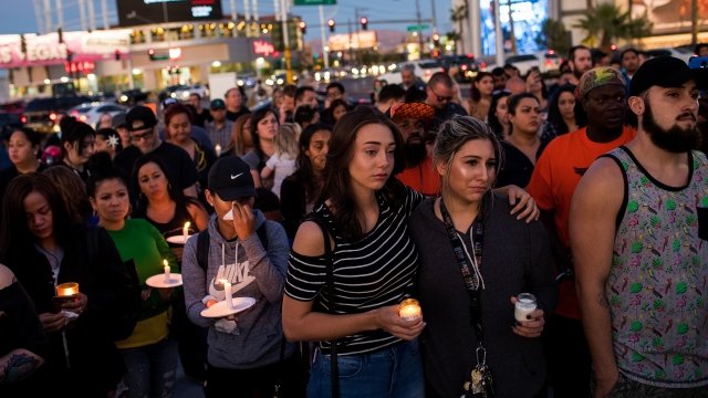 Vigil for those killed in the Oct. 1, 2017, Las Vegas concert shooting