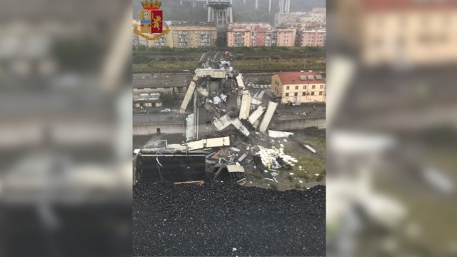 Bridge collapse in Genoa, Italy