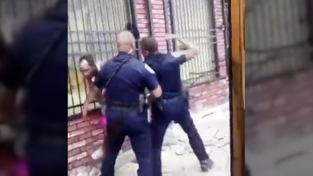 Video of Baltimore cop punching a man