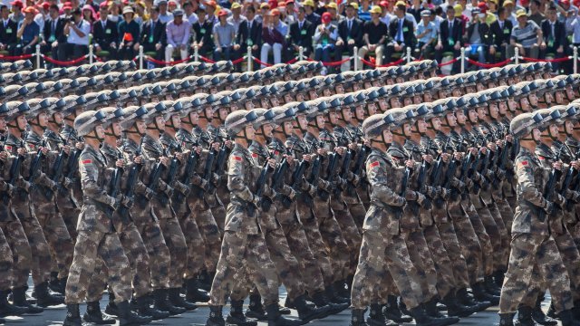 A military parade in China