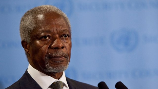 Former United Nations Secretary General Kofi Annan
