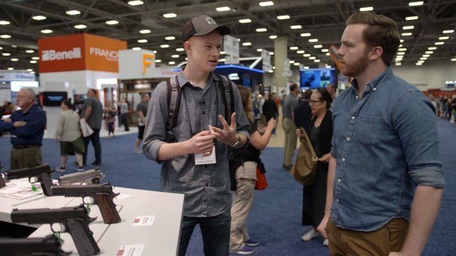19-year-old Daniel Harris talks with Newsy's Zach Toombs about guns at the 2018 NRA Annual Meetings.