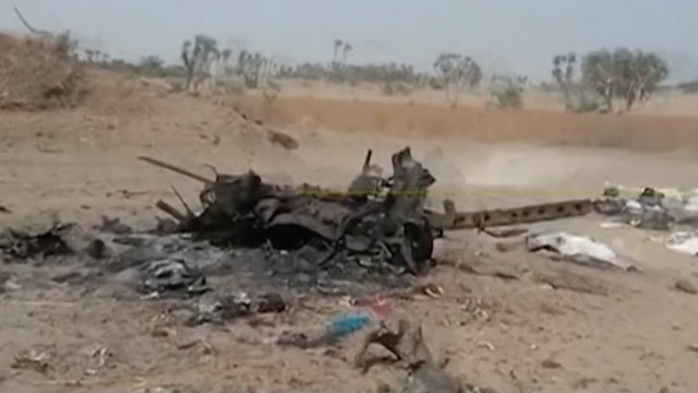 Wreckage in Yemen
