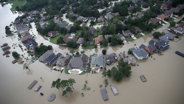 Flooding in Houston from Hurricane Harvey