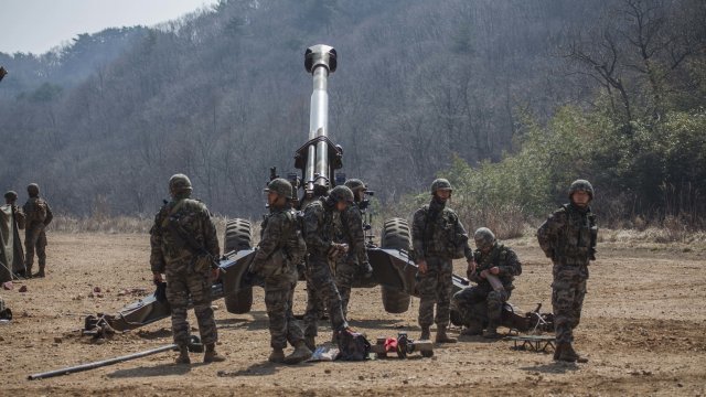 Military exercise in South Korea.