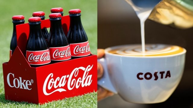Costa coffee and Coca-Cola