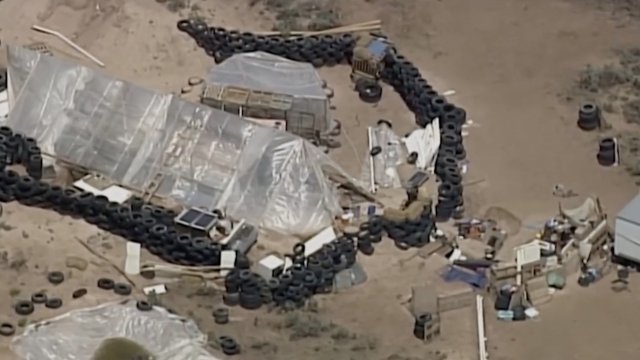 Aerial view of New Mexico compound