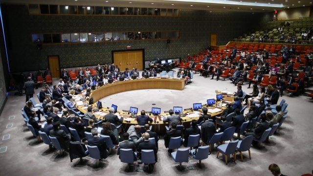 U.N. Security Council meeting