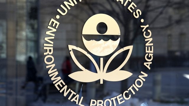 U.S. Environmental Protection Agency sign on door or window
