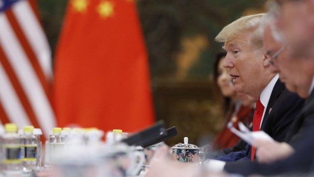 U.S. President Donald Trump and China's President Xi Jinping held bilateral meetings in November 2017.