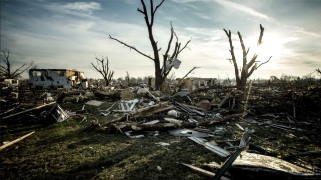 A scene from FEMA's PSA highlighting the aftermath of natural disasters.