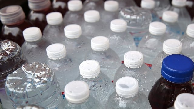 Plastic water bottles