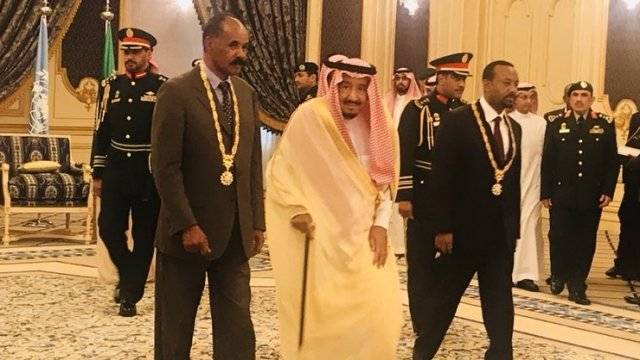 The Prime Minister of Ethiopia and the President of Eritrea meet in Saudi Arabia
