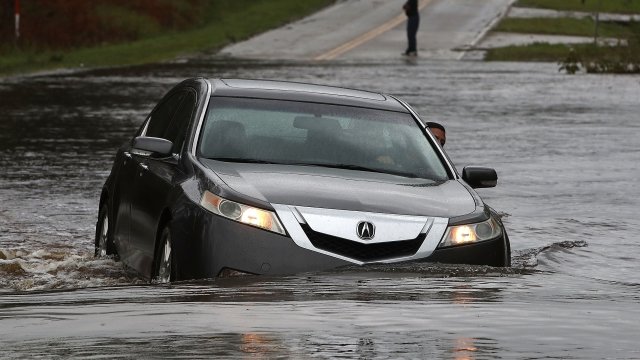 Rising floodwaters from Hurricane Florence