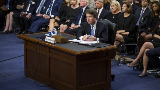 Judge Brett Kavanaugh is questioned by the Senate Judiciary Committee