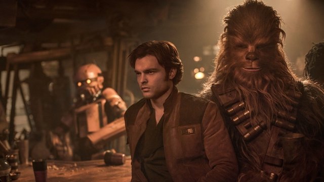 A promotional image for 2018's "Solo: A Star Wars Story"