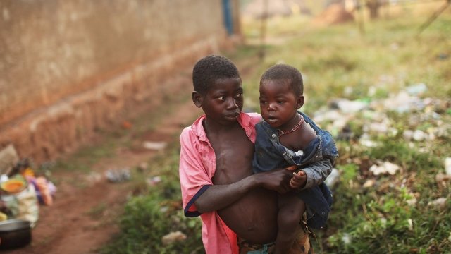 Two children in South Sudan