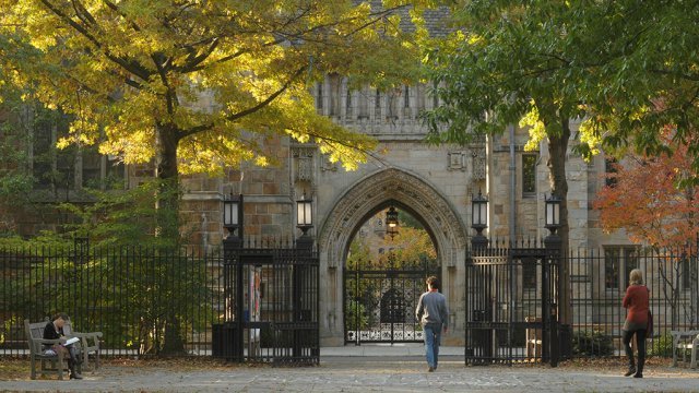Archway on Yale College's campus