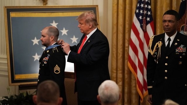 President Trump awards Ronald Shurer the Medal of Honor