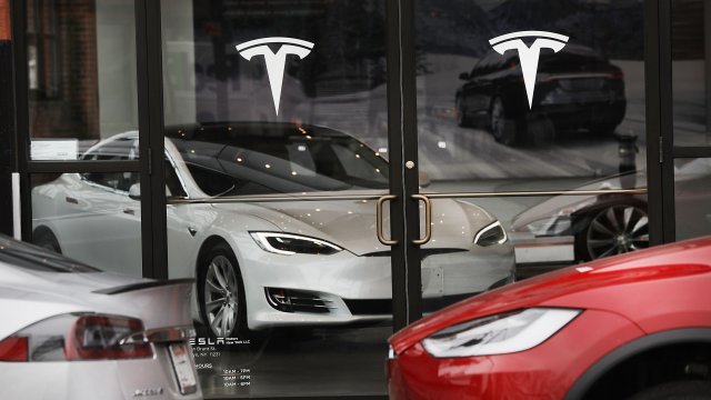 Tesla on display