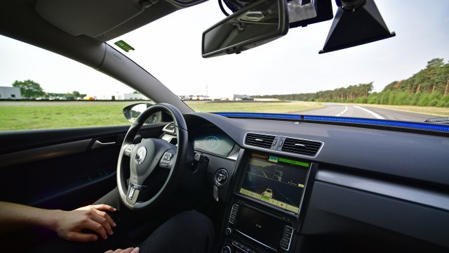 Self-driving car interior