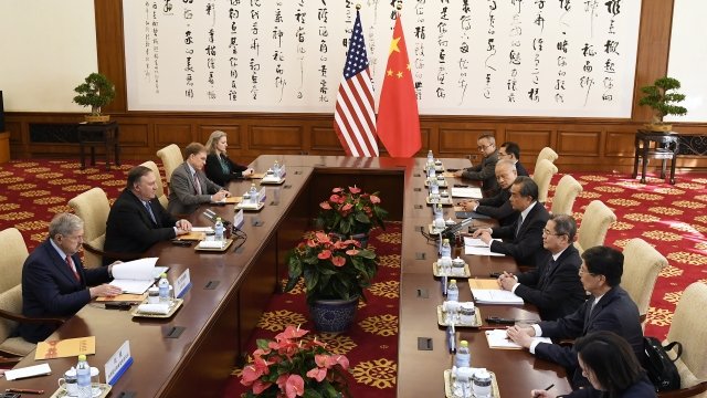 Meeting between U.S. and Chinese officials.