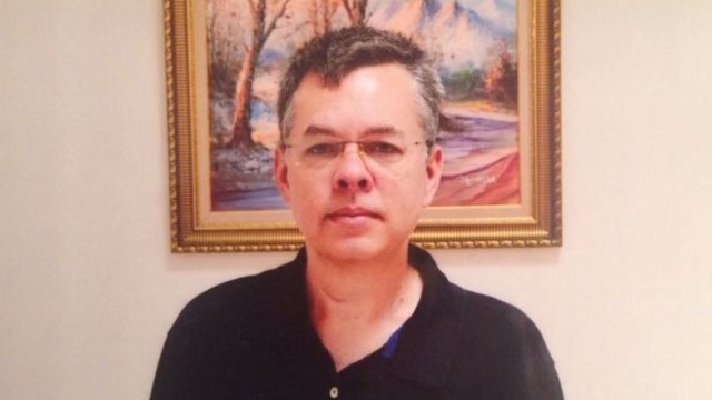 American pastor Andrew Brunson, who's been detained in Turkey since October 2016.