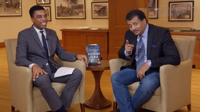 Neil deGrasse Tyson in 2018 speaking about climate change.